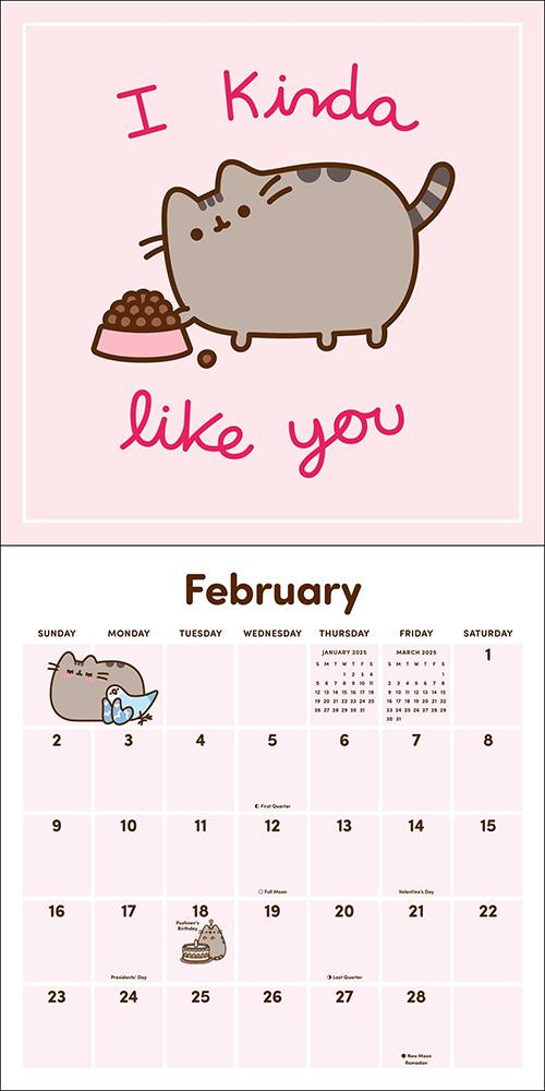 Pusheen the Cat 2025 Wall Calendar Claire Belton Science Fiction