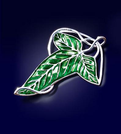 Elven Leaf Brooch (silver plated)