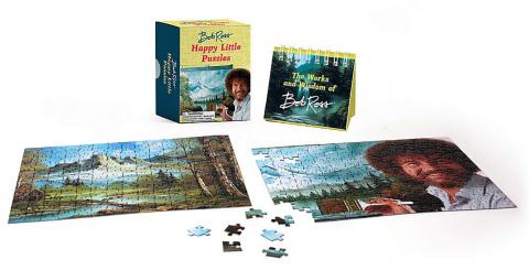 Bob Ross: Happy Little Puzzles (Miniature Gift Kit)