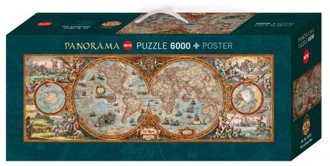 Hemisphere Map Puzzle (6000 bitar)