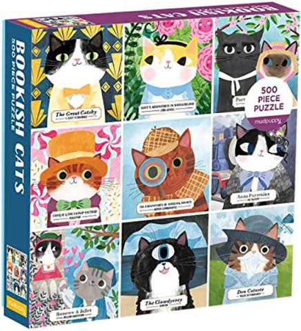 Bookish Cats 500 Piece Family Puzzle