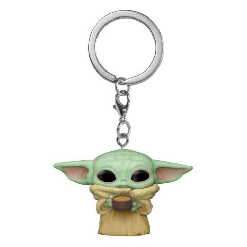 The Child with mug Pocket Pop! Vinyl Keychain