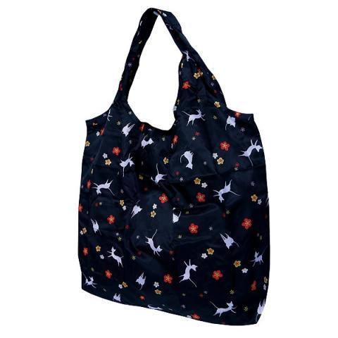 Japanese Pattern Shopping Ecobag: Shironeko (Cat)