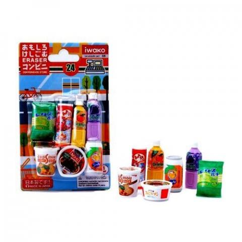 Drink & Snack Food Eraser Set