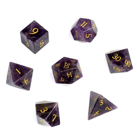 Amethyst Dice Set