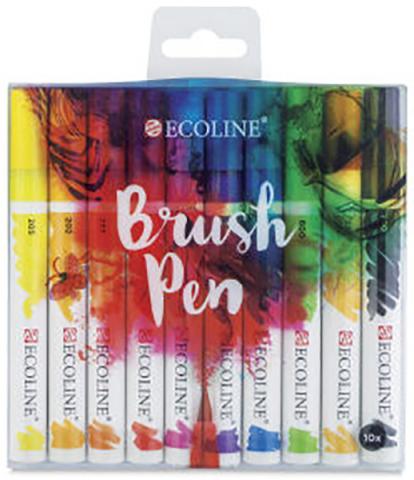 Ecoline Brush Pen Set 10 Colors