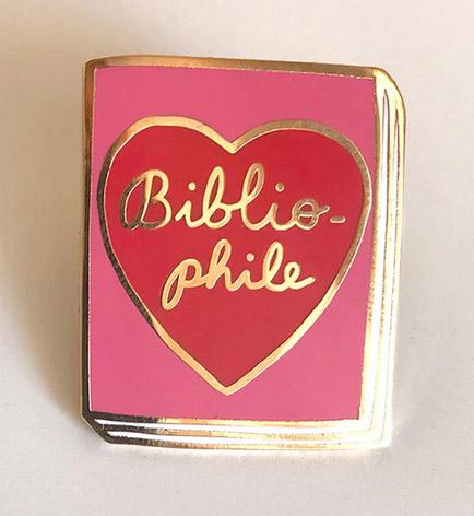 Book Pin: Bibliophile A