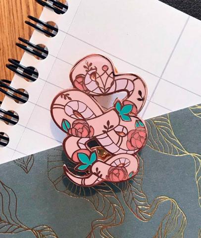 Snake Enamel Pin