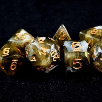 Old Chariot set of 7 Dice