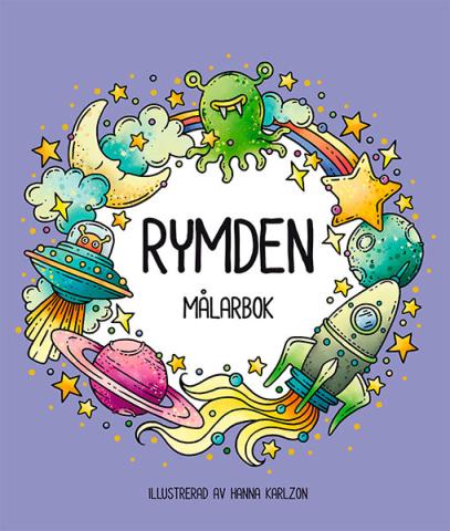 Rymden - målarbok