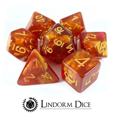 Embers of a Mayfire set of 7 Dice