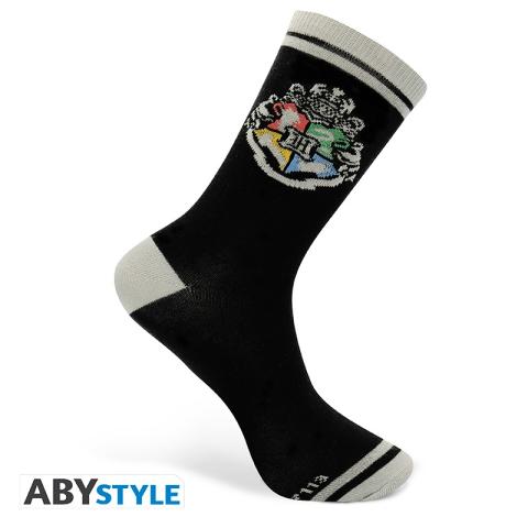 Socks Black & Grey Hogwarts