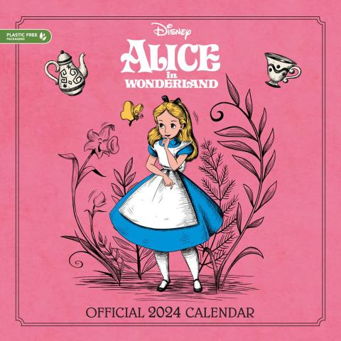 Alice in Wonderland Official 2024 Wall Calendar