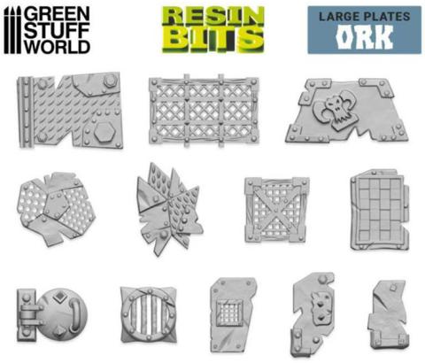 3D Printed - Ork Plates (Large)