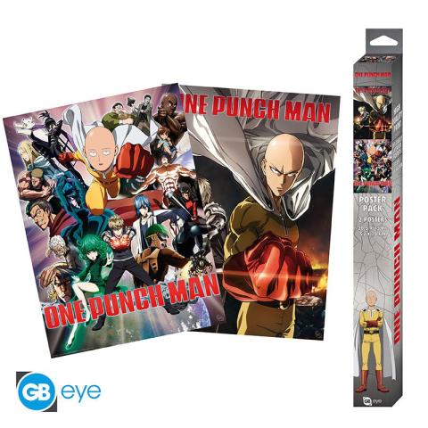 Saitama & Genos Set 2 Chibi Posters