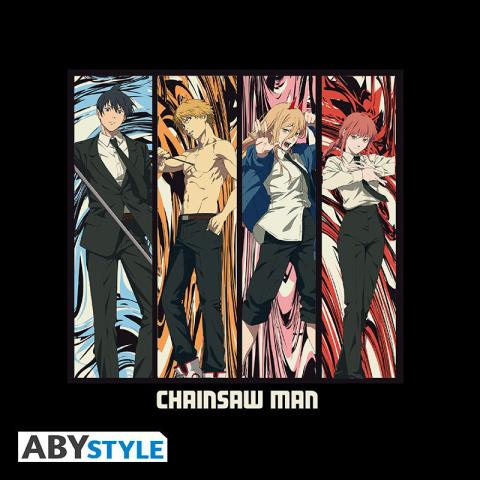 Chainsaw man: T-shirt Group Black (Large)