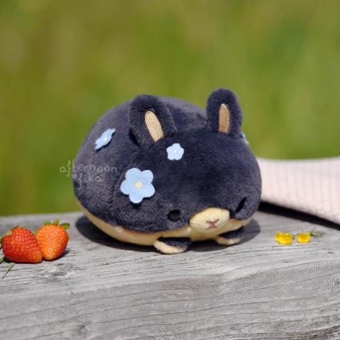 Plush: Botanical Bunny Blue Flowers