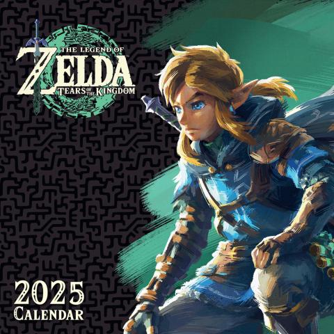 The Legend of Zelda Tears of the Kingdom 2025 Wall Calendar