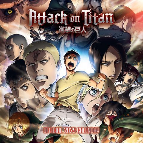 Attack on Titan 2025 Official Wall Calendar