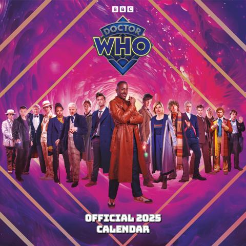 Doctor Who Classic Edition Official 2025 Wall Calendar