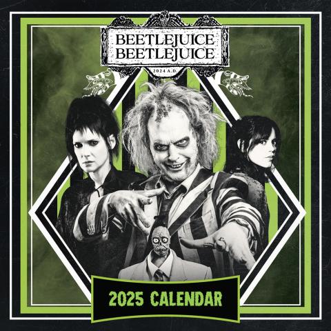 Beetlejuice Beetlejuice 2025 Official Wall Calendar