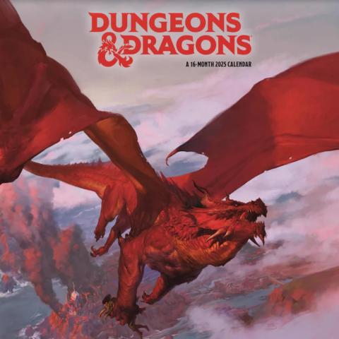 Dungeons & Dragons 2025 Wall Calendar