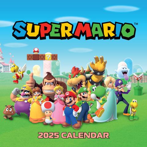 Super Mario 2025 Wall Calendar