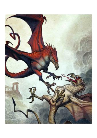 Art Print - Y Ddraig Goch A3