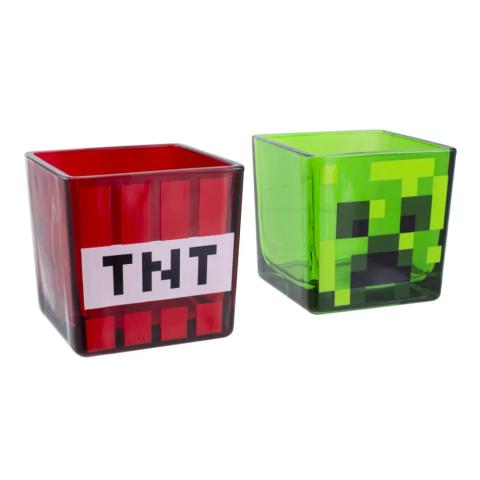 Creeper & TNT Glass Tumblers