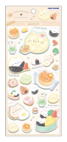 Puffy Sticker Set: Neko Pan Mix