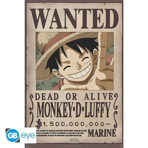 (A3) Poster Maxi Wanted Luffy New 2