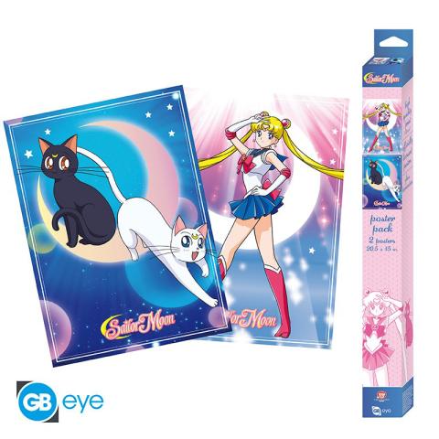 Sailor Moon & Cats Set 2 Chibi Posters