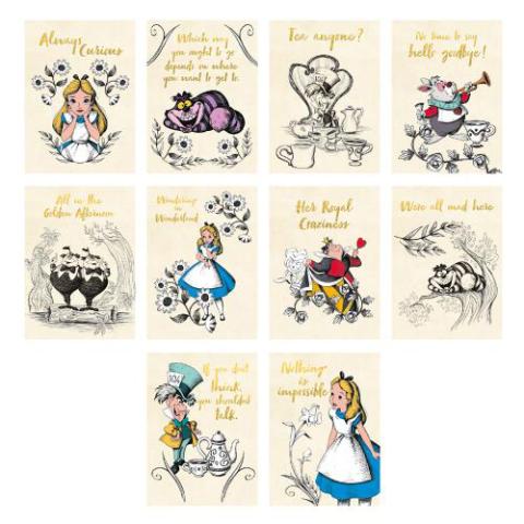 Alice In Wonderland Postcard Set