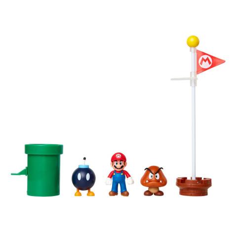 Super Mario Diorama Set Acorn Plains