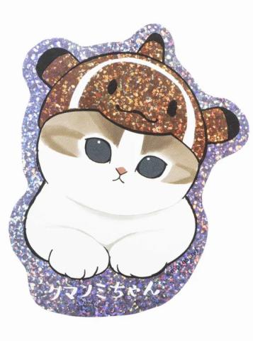 Smartphone Sticker - Sparkly Kitten Clown Fish Hat