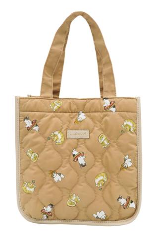 Quilted Tote Bag - Kittens & Baked Goods