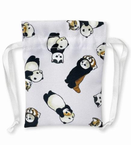 Simple Drawstring Bag - Kitten Panda