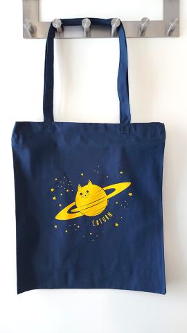 Caturn Tote Bag - Tjockt tyg