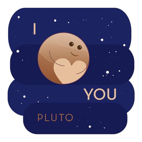 Singel Sticker - Pluto