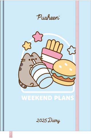 Pusheen A5 Diary 2025 Weekend Plans