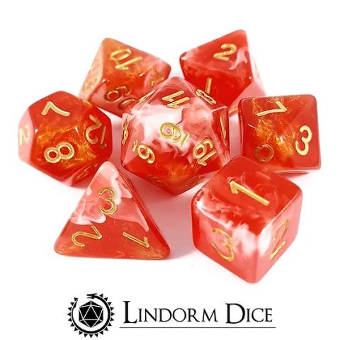 Fools blood set of 7 Dice