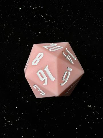 Giant Silicone d20 (PINK)