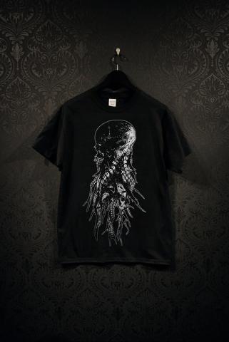 Cthulhu Skull With Tentacles T-shirt (Medium)