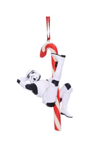 Stormtrooper Candy Cane Hanging Tree Ornament 12 cm