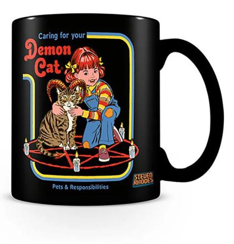 Demon Cat Black Pod Mug 315 ml