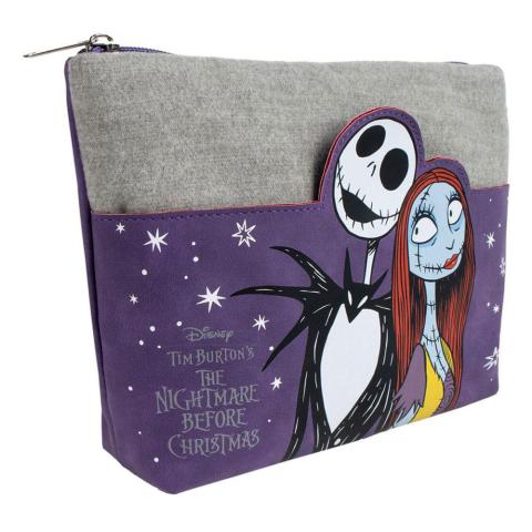 Jack & Sally Purple Make Up Bag