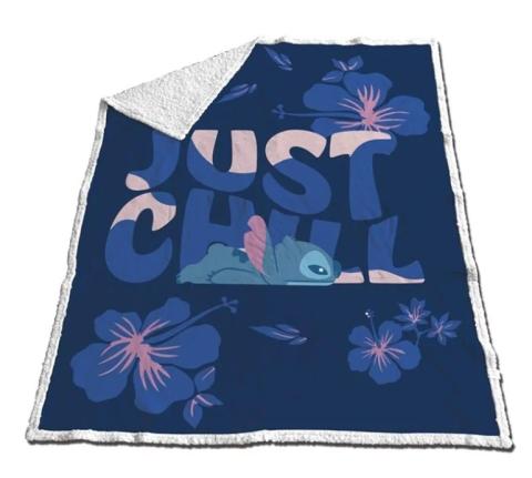 Lilo & Stitch Just Chill Deluxe Sherpa Blanket 130x170cm