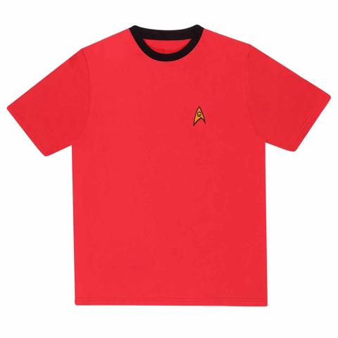 Red Engineering Uniform Embroidered T-shirt (Large)