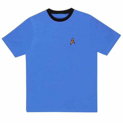 Blue Science Uniform Embroidered T-shirt (Small)