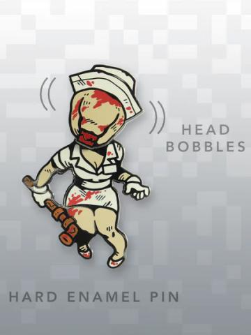 Bobblehead Nurse Pin